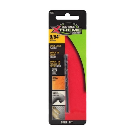 Blu-Mol Xtreme Blu-Mol Xtreme 9/64 in. High Speed Steel Drill Bit 1 pk E0217007